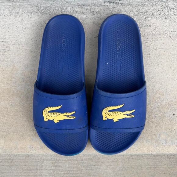 Lacoste Blue Slides